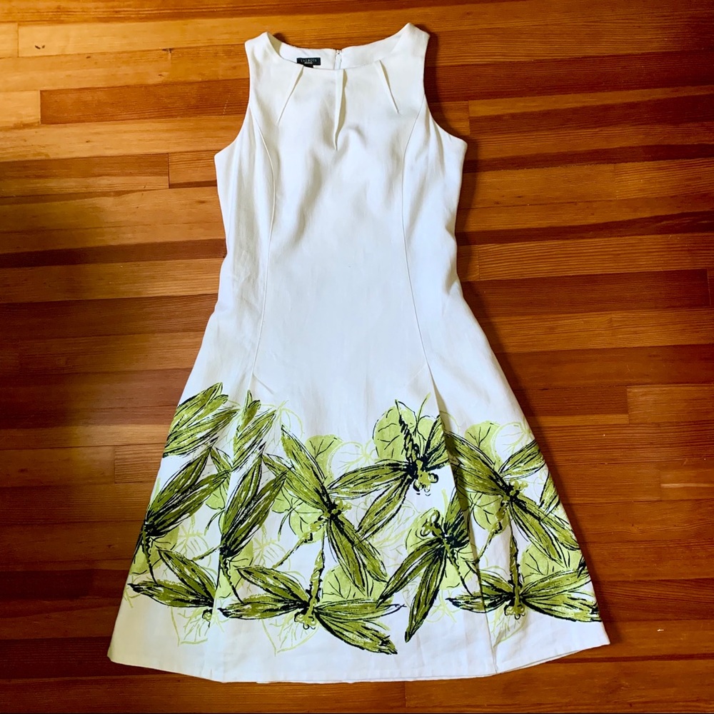 TALBOTS Dragonfly Garden Sundress with Pockets